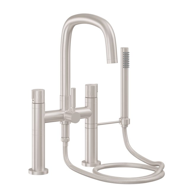CALIFORNIA FAUCETS 0808-39R.18 San Elijo Tub Fillers Contemporary Deck Mount Tub Filler - Quad Arc Spout