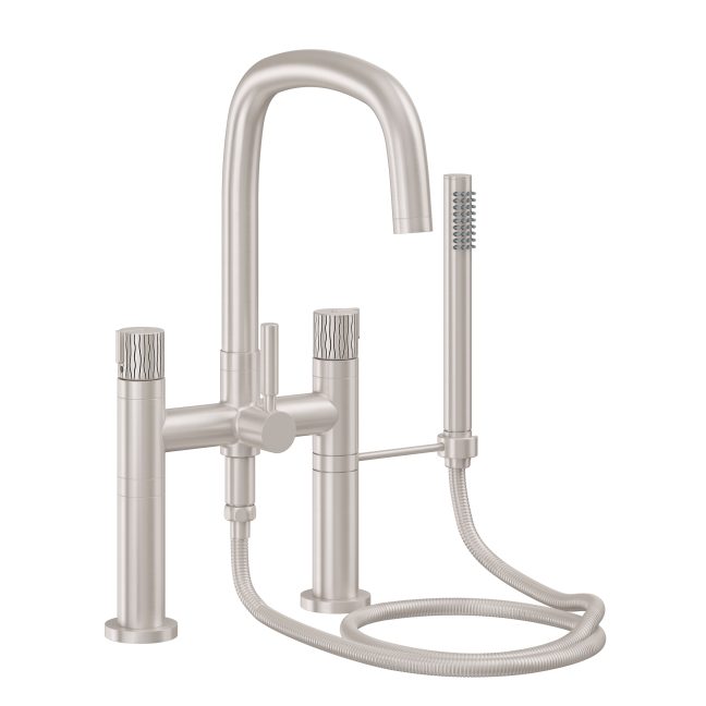 CALIFORNIA FAUCETS 0808-39RI.20 San Elijo Tub Fillers Contemporary Deck Mount Tub Filler - Quad Arc Spout
