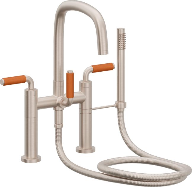 CALIFORNIA FAUCETS 0808-41-OP.18 San Elijo Tub Fillers Contemporary Deck Mount Tub Filler - Quad Arc Spout