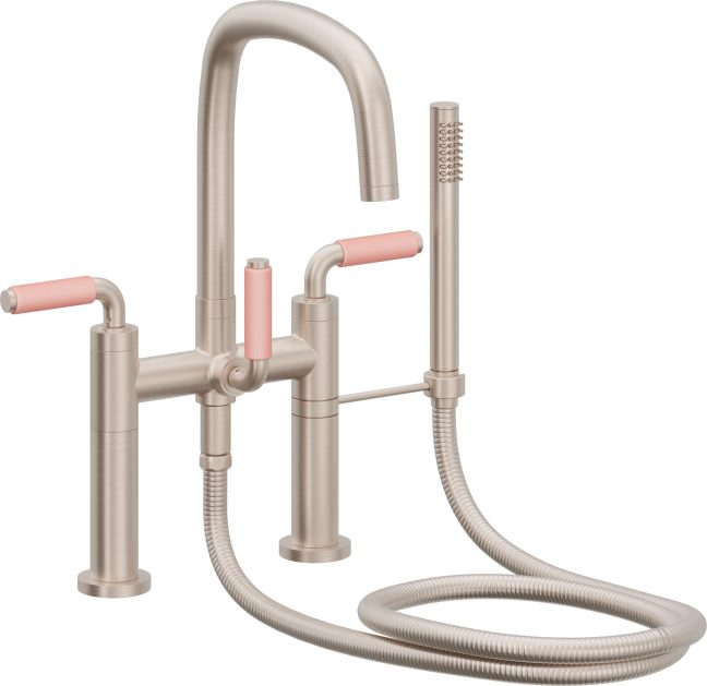 CALIFORNIA FAUCETS 0808-41-PP.20 San Elijo Tub Fillers Contemporary Deck Mount Tub Filler - Quad Arc Spout Main image