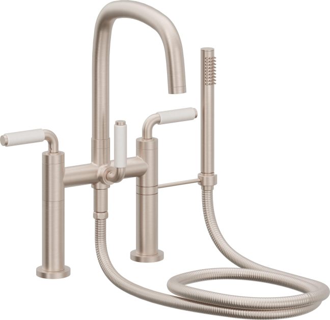CALIFORNIA FAUCETS 0808-41-WP.18 San Elijo Tub Fillers Contemporary Deck Mount Tub Filler - Quad Arc Spout