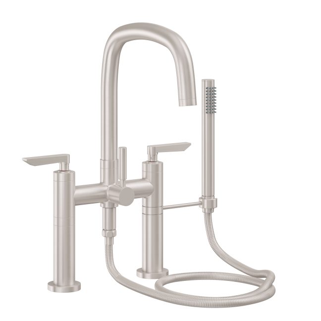 CALIFORNIA FAUCETS 0808-45.18 San Elijo Tub Fillers Contemporary Deck Mount Tub Filler - Quad Arc Spout