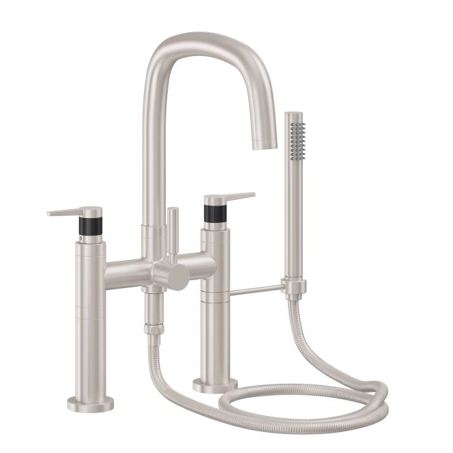 CALIFORNIA FAUCETS 0808-53F.20 San Elijo Tub Fillers Contemporary Deck Mount Tub Filler - Quad Arc Spout