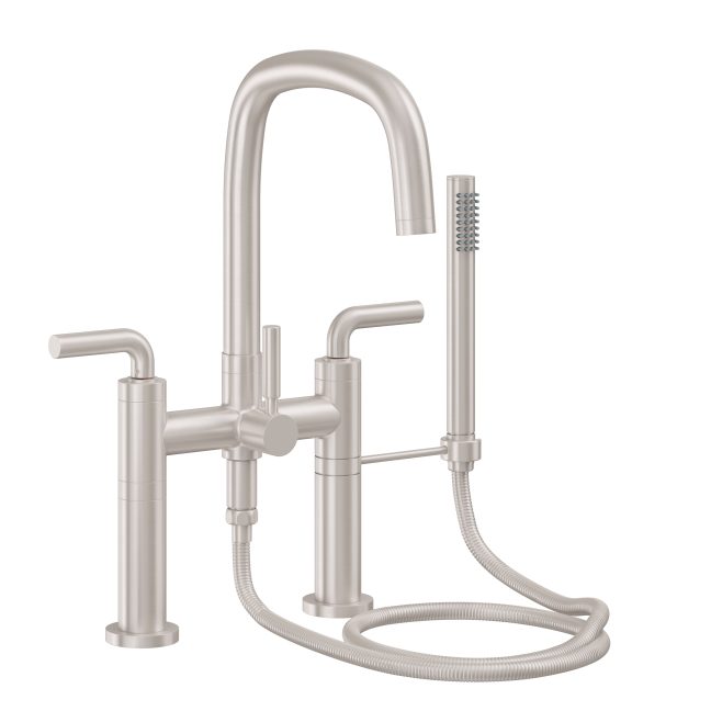 CALIFORNIA FAUCETS 0808-74.18 San Elijo Tub Fillers Contemporary Deck Mount Tub Filler - Quad Arc Spout