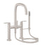 CALIFORNIA FAUCETS 0808-77.20 San Elijo Tub Fillers Contemporary Deck Mount Tub Filler - Quad Arc Spout