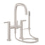 CALIFORNIA FAUCETS 0808-E3.18 San Elijo Tub Fillers Contemporary Deck Mount Tub Filler - Quad Arc Spout