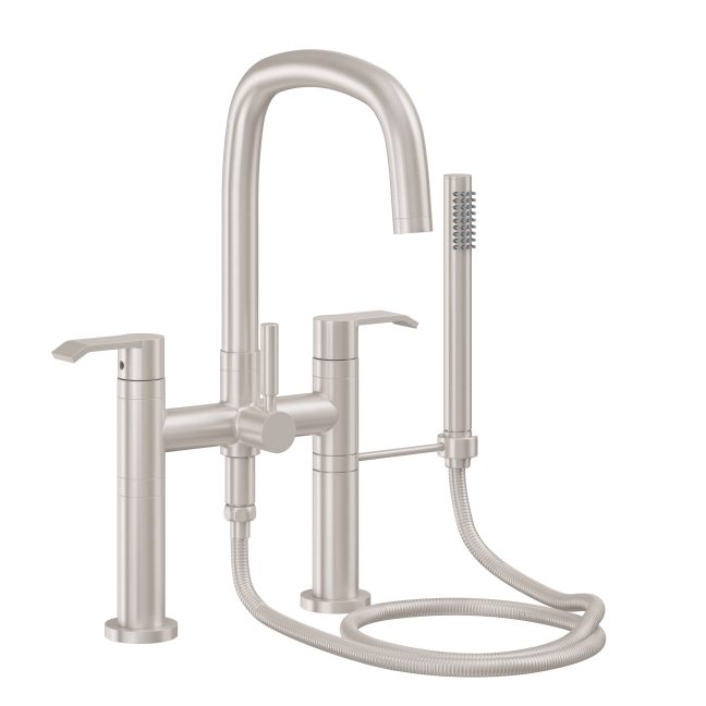 CALIFORNIA FAUCETS 0808-E5.18 San Elijo Tub Fillers Contemporary Deck Mount Tub Filler - Quad Arc Spout