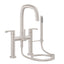 CALIFORNIA FAUCETS 0808-E5.20 San Elijo Tub Fillers Contemporary Deck Mount Tub Filler - Quad Arc Spout