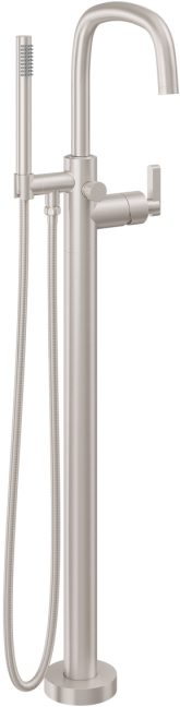 CALIFORNIA FAUCETS 0811-H37.18 San Elijo Tub Fillers Contemporary Single Hole Floor Mount Tub Filler - Quad Arc Spout