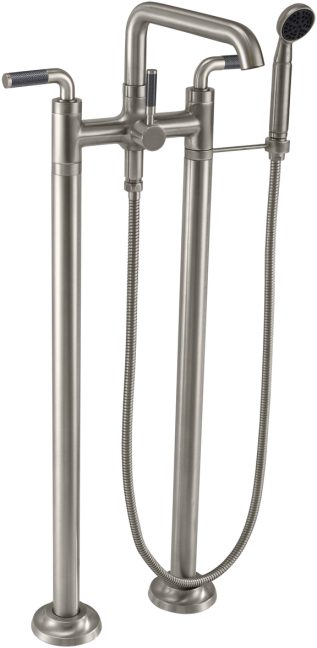 CALIFORNIA FAUCETS 0903-30F.20 Descanso Tub Fillers Industrial Floor Mount Tub Filler - Low Quad Spout