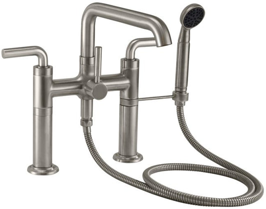 CALIFORNIA FAUCETS 0908-30.18 Descanso Tub Fillers Industrial Deck Mount Tub Filler - Low Quad Spout