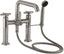 CALIFORNIA FAUCETS 0908-30X.20 Descanso Tub Fillers Industrial Deck Mount Tub Filler - Low Quad Spout