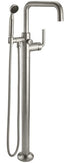 CALIFORNIA FAUCETS 0911-30.20 Descanso Tub Fillers Industrial Single Hole Floor Mount Tub Filler - Quad Spout