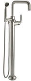 CALIFORNIA FAUCETS 0911-30K.20 Descanso Tub Fillers Industrial Single Hole Floor Mount Tub Filler - Quad Spout