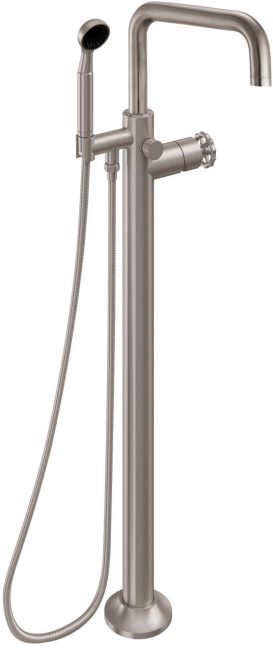 CALIFORNIA FAUCETS 0911-80W.18 Descanso Tub Fillers Industrial Single Hole Floor Mount Tub Filler - Quad Spout