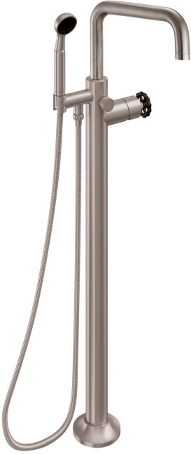 CALIFORNIA FAUCETS 0911-80WB.18 Descanso Tub Fillers Industrial Single Hole Floor Mount Tub Filler - Quad Spout