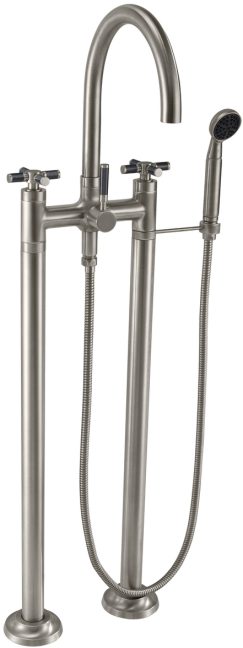 CALIFORNIA FAUCETS 1003-30XF.18 Descanso Tub Fillers Industrial Floor Mount Tub Filler - Arc Spout