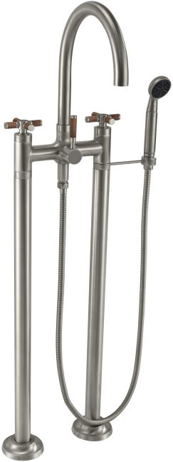 CALIFORNIA FAUCETS 1003-30XT.20 Descanso Tub Fillers Industrial Floor Mount Tub Filler - Arc Spout