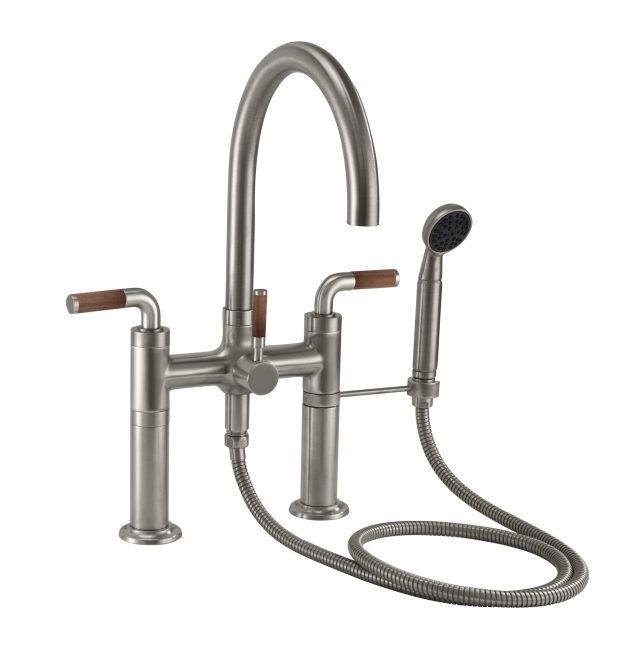 CALIFORNIA FAUCETS 1008-30T.18 Descanso Tub Fillers Industrial Deck Mount Tub Filler - Arc Spout Main image