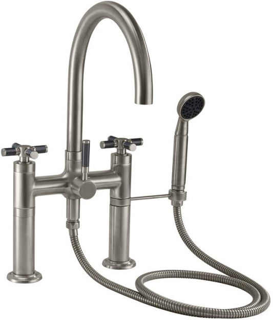 CALIFORNIA FAUCETS 1008-30XF.20 Descanso Tub Fillers Industrial Deck Mount Tub Filler - Arc Spout