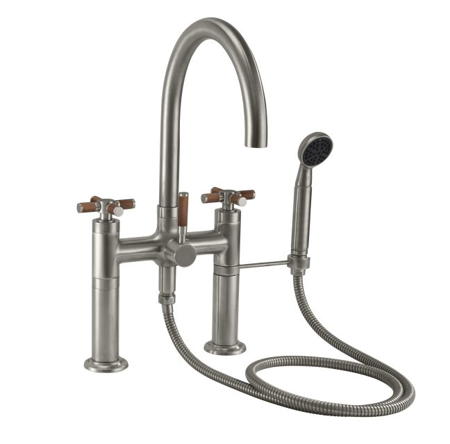 CALIFORNIA FAUCETS 1008-30XT.20 Descanso Tub Fillers Industrial Deck Mount Tub Filler - Arc Spout Main image