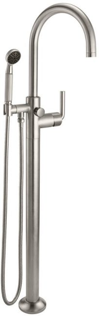 CALIFORNIA FAUCETS 1011-30.20 Descanso Tub Fillers Industrial Single Hole Floor Mount Tub Filler - Arc Spout
