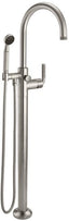 CALIFORNIA FAUCETS 1011-30K.20 Descanso Tub Fillers Industrial Single Hole Floor Mount Tub Filler - Arc Spout