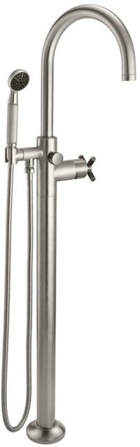 CALIFORNIA FAUCETS 1011-30XF.18 Descanso Tub Fillers Industrial Single Hole Floor Mount Tub Filler - Arc Spout