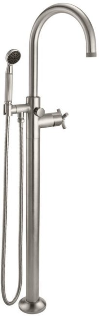 CALIFORNIA FAUCETS 1011-30XK.18 Descanso Tub Fillers Industrial Single Hole Floor Mount Tub Filler - Arc Spout