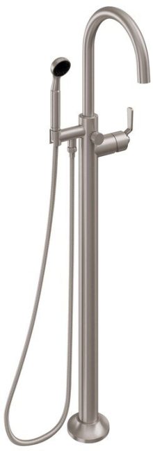 CALIFORNIA FAUCETS 1011-80.18 Descanso Tub Fillers Industrial Single Hole Floor Mount Tub Filler - Arc Spout