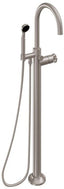 CALIFORNIA FAUCETS 1011-80W.18 Descanso Tub Fillers Industrial Single Hole Floor Mount Tub Filler - Arc Spout