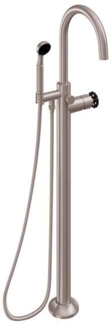 CALIFORNIA FAUCETS 1011-80WB.18 Descanso Tub Fillers Industrial Single Hole Floor Mount Tub Filler - Arc Spout