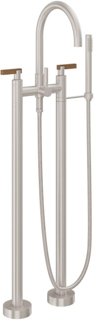 CALIFORNIA FAUCETS 1103-37T.20 Asilomar Tub Fillers Contemporary Floor Mount Tub Filler - Arc Spout