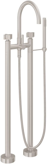CALIFORNIA FAUCETS 1103-37X.20 Asilomar Tub Fillers Contemporary Floor Mount Tub Filler - Arc Spout