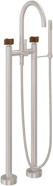 CALIFORNIA FAUCETS 1103-37XT.18 Asilomar Tub Fillers Contemporary Floor Mount Tub Filler - Arc Spout