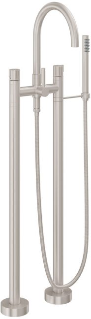 CALIFORNIA FAUCETS 1103-39K.20 Asilomar Tub Fillers Contemporary Floor Mount Tub Filler - Arc Spout
