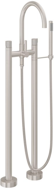 CALIFORNIA FAUCETS 1103-39P.18 Asilomar Tub Fillers Contemporary Floor Mount Tub Filler - Arc Spout