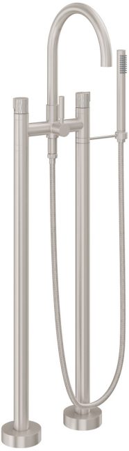 CALIFORNIA FAUCETS 1103-39R.18 Asilomar Tub Fillers Contemporary Floor Mount Tub Filler - Arc Spout