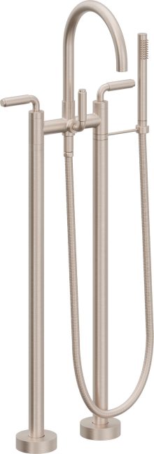 CALIFORNIA FAUCETS 1103-41.18 Asilomar Tub Fillers Contemporary Floor Mount Tub Filler - Arc Spout