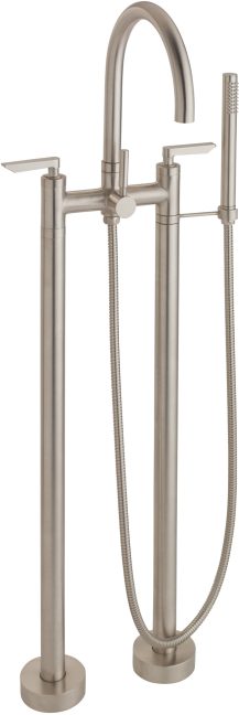 CALIFORNIA FAUCETS 1103-45.18 Asilomar Tub Fillers Contemporary Floor Mount Tub Filler - Arc Spout