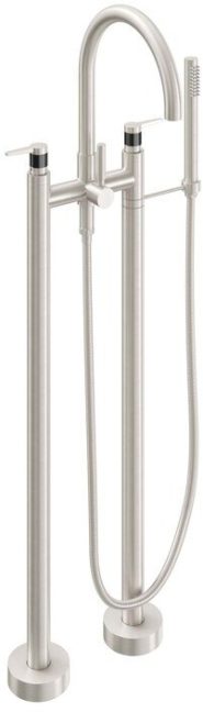 CALIFORNIA FAUCETS 1103-53F.18 Asilomar Tub Fillers Contemporary Floor Mount Tub Filler - Arc Spout