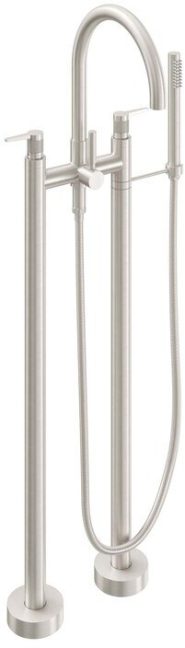 CALIFORNIA FAUCETS 1103-53K.20 Asilomar Tub Fillers Contemporary Floor Mount Tub Filler - Arc Spout