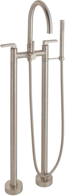 CALIFORNIA FAUCETS 1103-70.18 Asilomar Tub Fillers Contemporary Floor Mount Tub Filler - Arc Spout