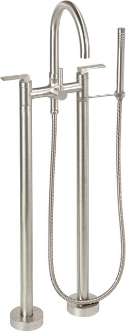 CALIFORNIA FAUCETS 1103-77.20 Asilomar Tub Fillers Contemporary Floor Mount Tub Filler - Arc Spout