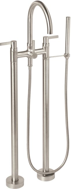 CALIFORNIA FAUCETS 1103-E3.18 Asilomar Tub Fillers Contemporary Floor Mount Tub Filler - Arc Spout