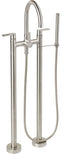 CALIFORNIA FAUCETS 1103-E4.18 Asilomar Tub Fillers Contemporary Floor Mount Tub Filler - Arc Spout