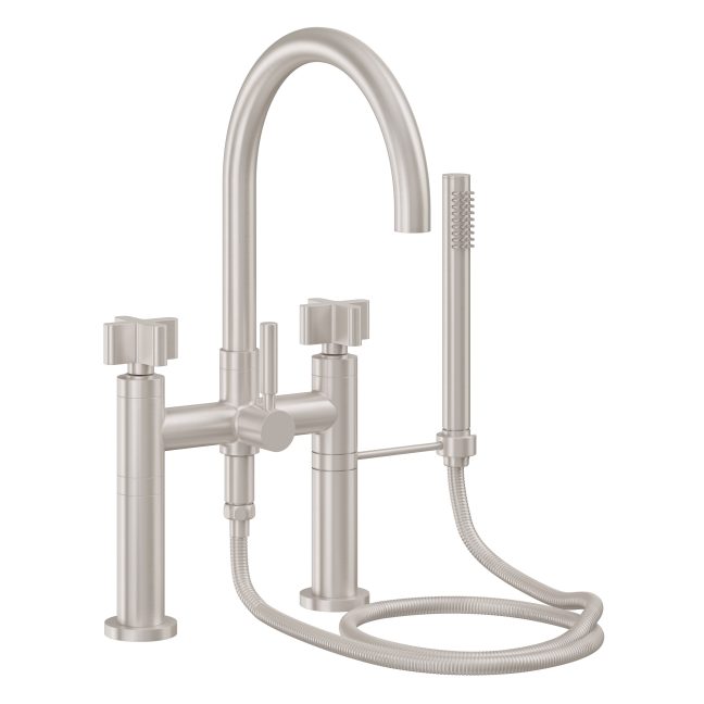 CALIFORNIA FAUCETS 1108-37X.20 Asilomar Tub Fillers Contemporary Deck Mount Tub Filler - Arc Spout