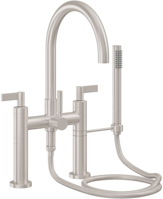 CALIFORNIA FAUCETS 1108-40.18 Asilomar Tub Fillers Contemporary Deck Mount Tub Filler - Arc Spout