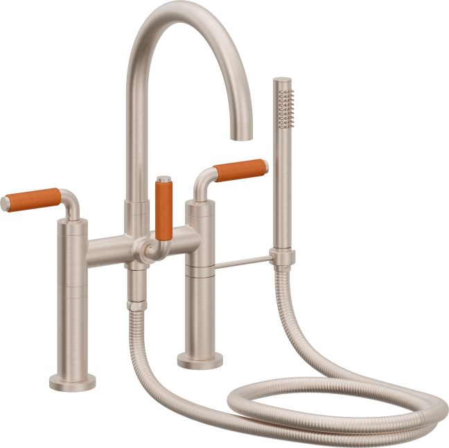 CALIFORNIA FAUCETS 1108-41-OP.18 Asilomar Tub Fillers Contemporary Deck Mount Tub Filler - Arc Spout