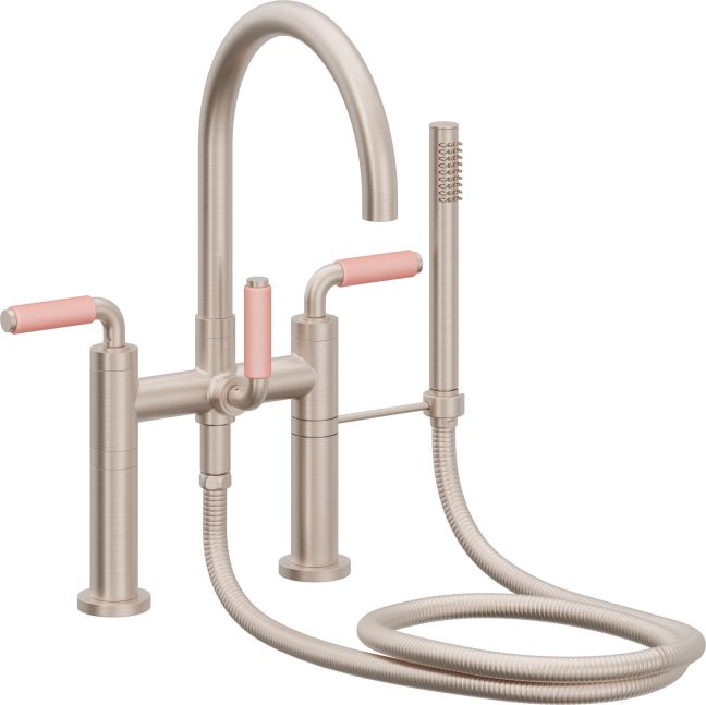 CALIFORNIA FAUCETS 1108-41-PP.20 Asilomar Tub Fillers Contemporary Deck Mount Tub Filler - Arc Spout
